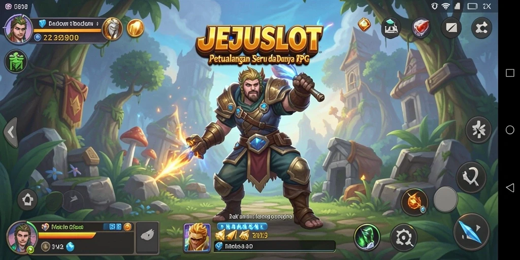 Screenshot gameplay JEJUSLOT menampilkan aksi RPG yang sangat mendebarkan.