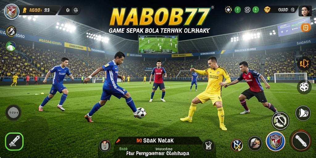 Tampilan menegangkan dari pertandingan sepak bola di NABOB77.