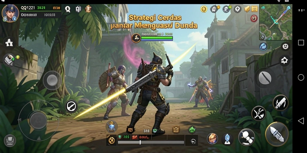 Screenshot gameplay QQ1221 menunjukkan aksi strategi yang mendebarkan.