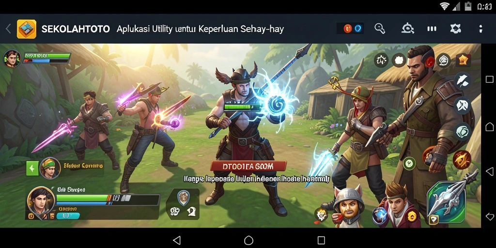 Tangkapan layar aplikasi SEKOLAHTOTO menunjukkan fitur manajemen tugas yang efisien.