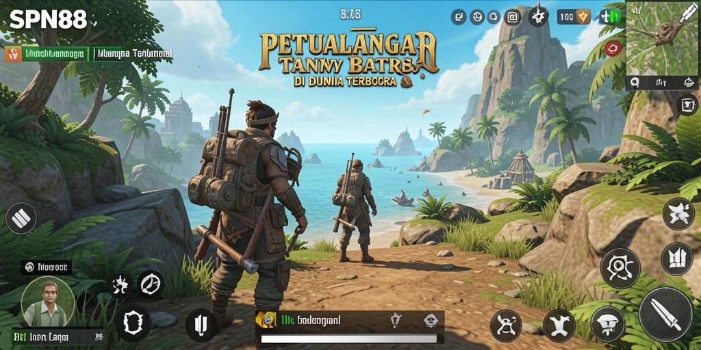 Screenshot dari gameplay SPN88 menampilkan eksplorasi dunia terbuka yang menakjubkan.
